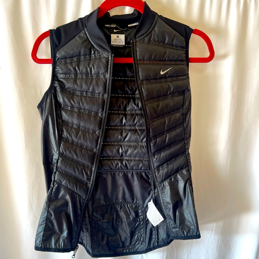 Nike size XS down running vest Black